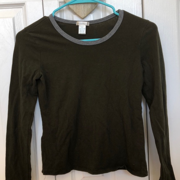Olive green long sleeve shirt - Picture 3 of 4